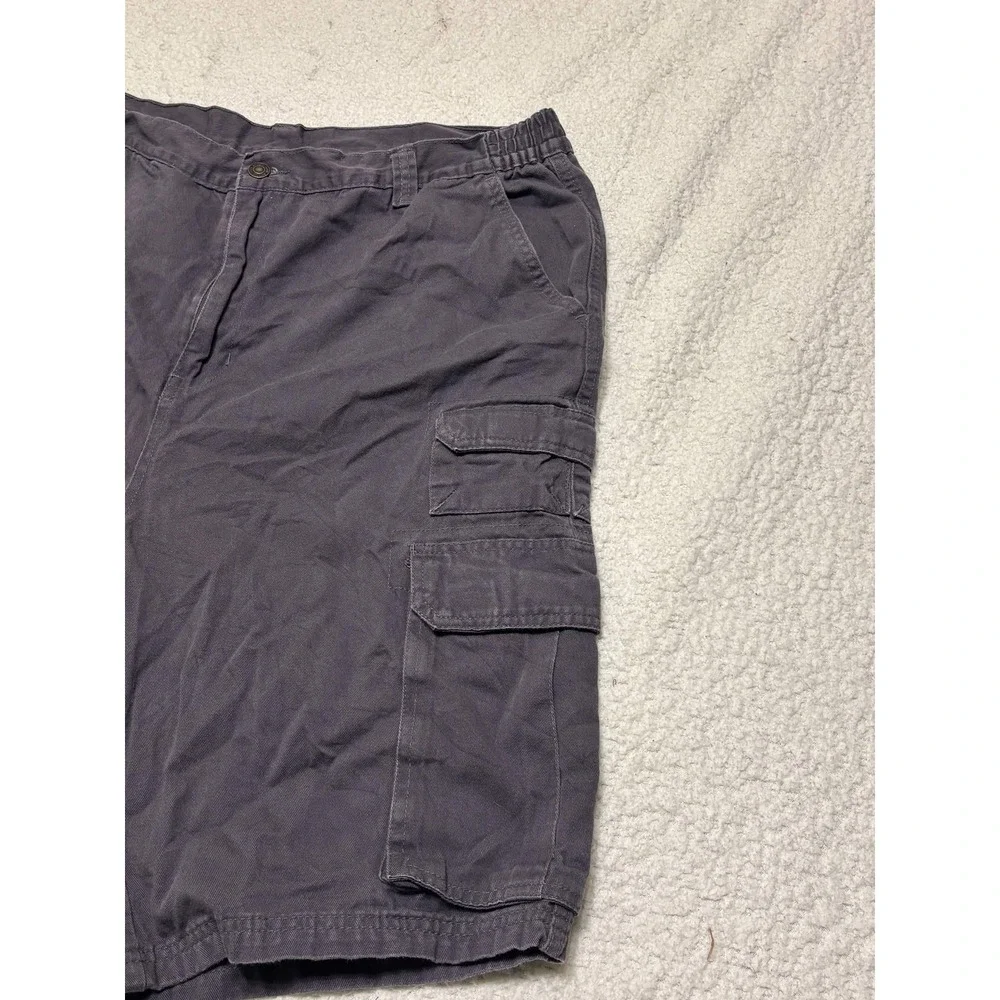 Boulder Creek Trading Company Mens Shorts 42 BIG Cargo Shorts Gray 100% Cotton